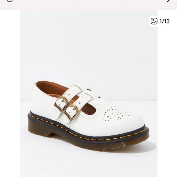 Dr. Martens Shoes - NWOT Dr. Martens 8065 Smooth
Leather Mary Jane White Shoes Size 10